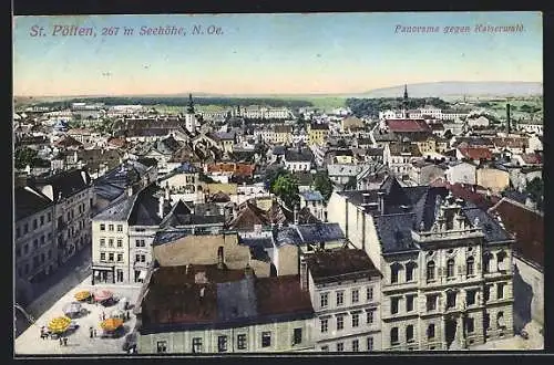 AK St. Pölten, Panorama gegen Kaiserwald