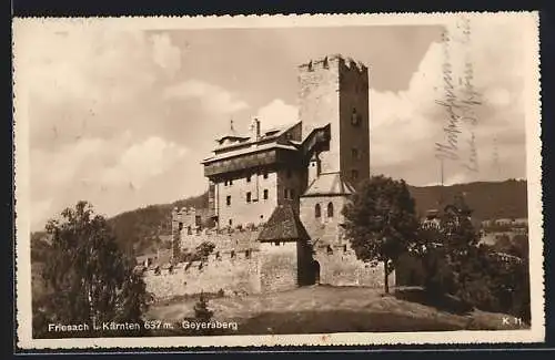 AK Friesach i. Kärnten, Geyersberg mit Festung