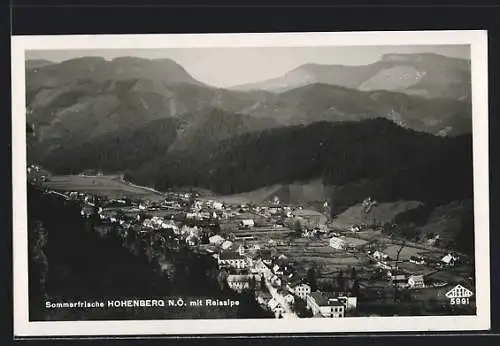 AK Hohenberg /N.Ö., Ortsansicht mit Reisalpe
