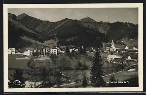 AK Hohenberg, Gesamtansicht aus der Vogelschau