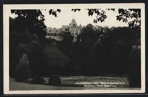 AK Gmunden /Ober Österreich, Landerziehungsheim Schloss Cumberland