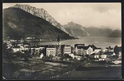 AK Gmunden, Ort mit Traunstein