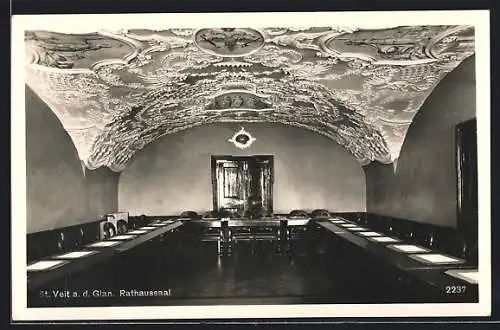 AK St. Veit a. d. Glan, Rathaussaal, Innenansicht