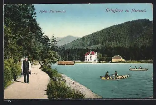 AK Erlafsee, Hotel Herrenhaus am Erlafsee