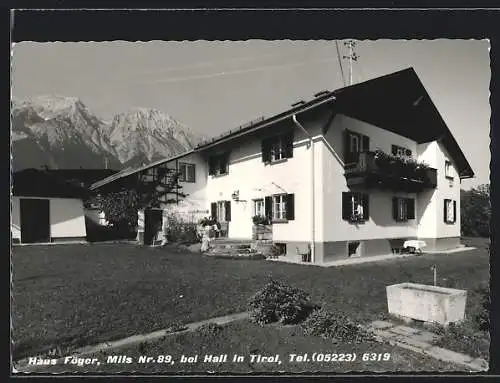 AK Hall in Tirol, Haus Föger mit Garten