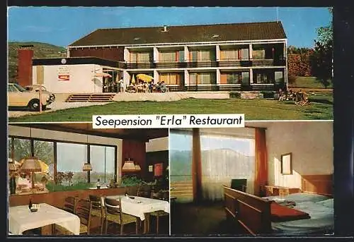 AK Stubenberg am See, Seepension-Restaurant Erla, Innen- und Aussenansicht