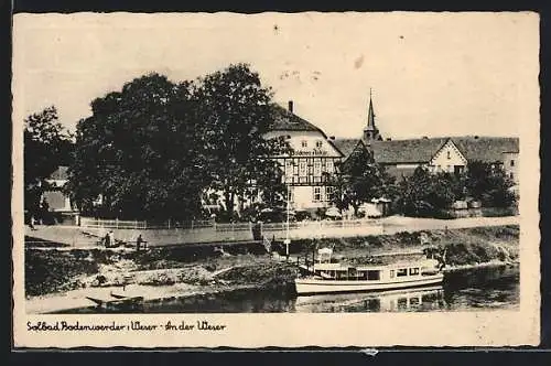 AK Bodenwerder /Weser, An der Weser