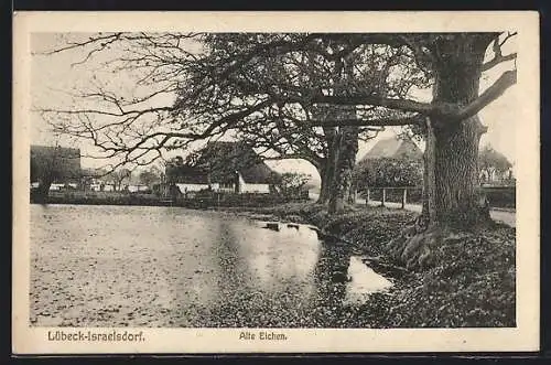 AK Lübeck-Israelsdorf, Wasserpartie an den alten Eichen