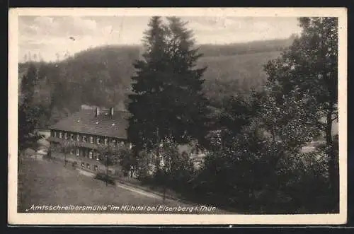 AK Eisenberg / Thür., Gasthaus-Waldhaus Amtsschreiberhaus