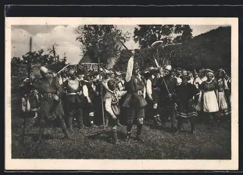 AK Tecklenburg, Dt. Heimatfestspiele 1924, Theaterszene