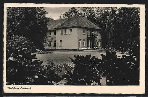 AK Bad Steinbeck /Kr. Tecklenburg, Das Badehaus