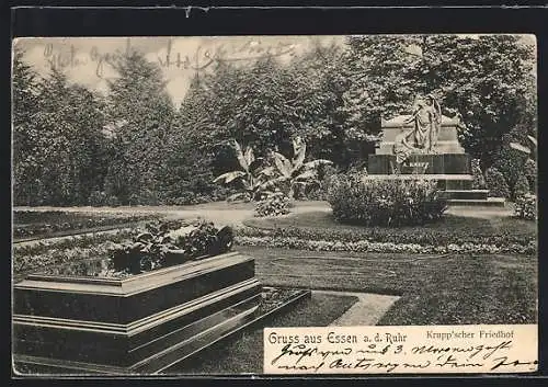 AK Essen a. d. Ruhr, Kruppscher Friedhof