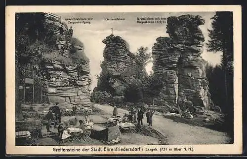 AK Ehrenfriedersdorf, Ausflugsort an den Greifensteinen