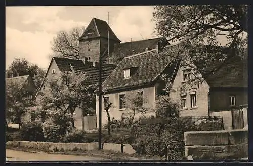 AK Ahlsdorf /Kr. Eisleben, Ziegelrode, Ortspartie