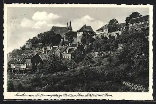 AK Nordhausen /Harz, Altstadt mit Dom