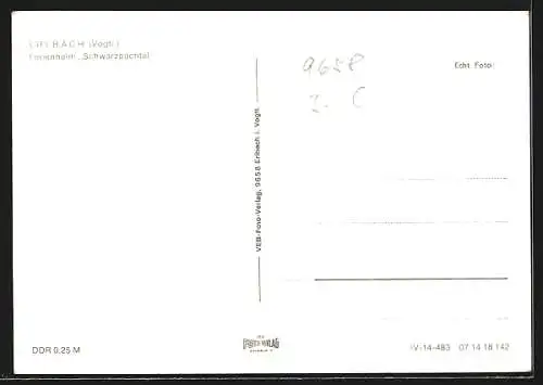 AK Erlbach / Vogtl., Innenansicht Ferienheim Schwarzbachtal