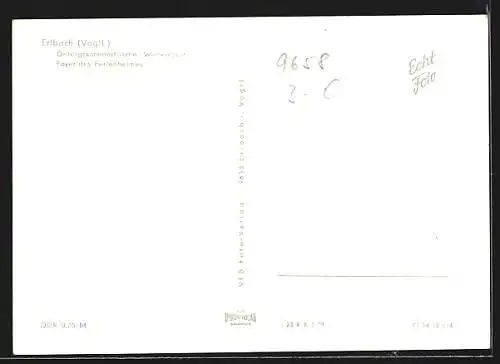 AK Erlbach / Vogtl., Foyer des Ferienheimes in der Landesgemeinde