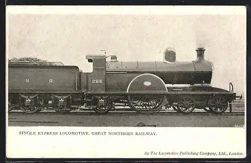 AK Englische Eisenbahn-Lokomotive No. 266 der Great Northern Railway