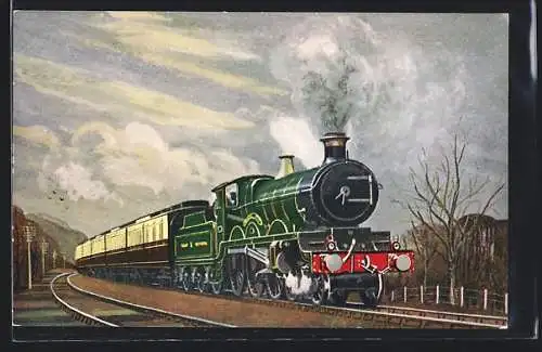 AK Shooting Star climbing Dainton bank with a Paddington-Plymouth express, Englische Eisenbahn