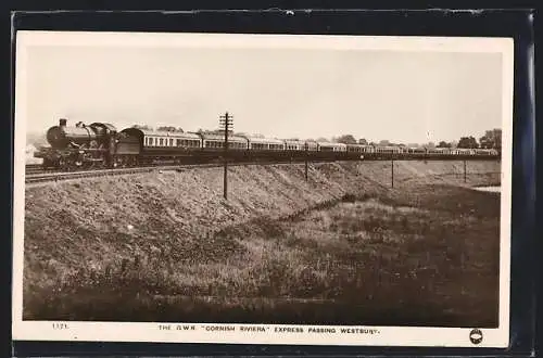AK Westbury, The G. W. R. Cornish Riviera Express, englische Eisenbahn