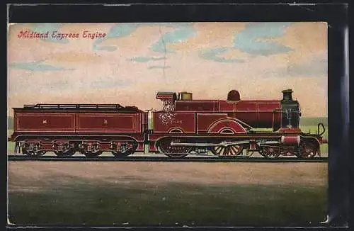 AK Englische Eisenbahn-Lokomotive No. 2632 der Midland Express