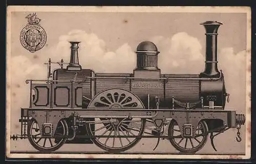 AK Englische Eisenbahn-Lokomotive Jenny Lind der Midland Railway Company