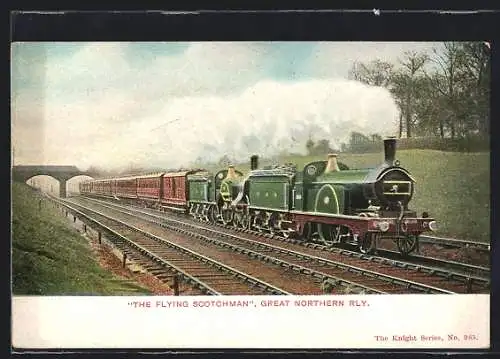 AK The Flying Scotchman - Great Northern Railway, englische Eisenbahn