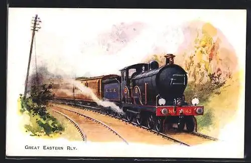 AK Englische Eisenbahn-Lokomotive No. 1143 der Great Eastern Rly.