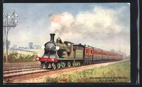 Künstler-AK The Bournemouth Express, L & SWR