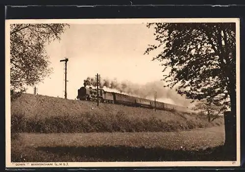 AK L.M.S., Down Birmingham, Schnellzug der Britischen Eisenbahn
