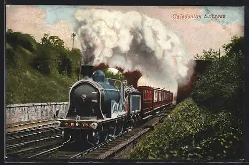 AK Englische Eisenbahn Caledonian Express