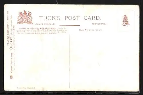 Künstler-AK Leeds and Bradford Express gibt Volldampf