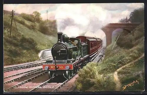 AK Englische Eisenbahn 11, Glasgow Express, G & SWR