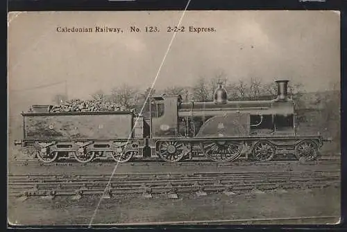 AK Caledonian Railway, No. 123, 2-2-2 Express