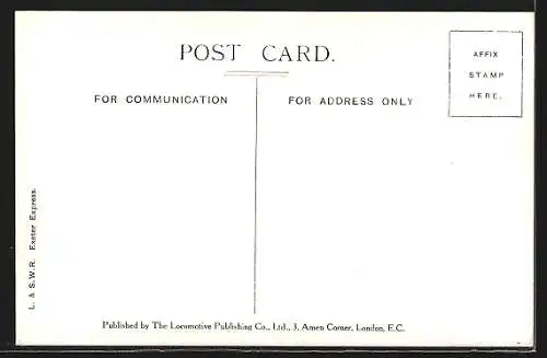 AK Exeter Express, L & SWR, englische Eisenbahn
