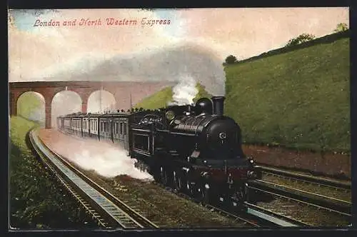 AK englische Eisenbahn, London and North Western Express Locomotive