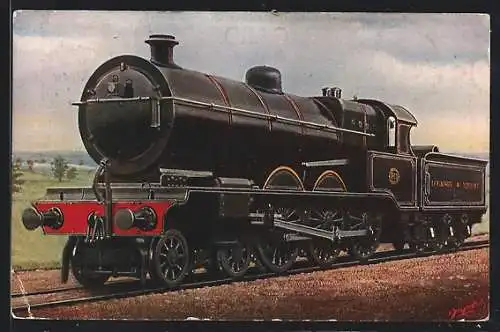 Künstler-AK 4-6-0 Express Locomotive, Lancashire and Yorkshire Railway