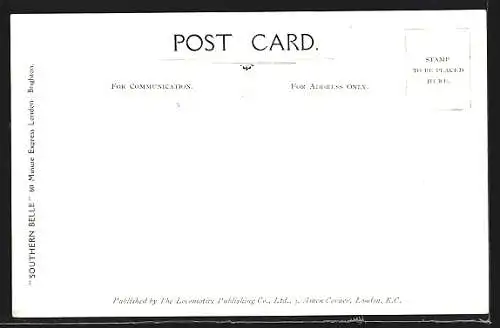 AK Englische Eisenbahn der L. B. & S. C. R., Southern Belle, Express London-Brighton