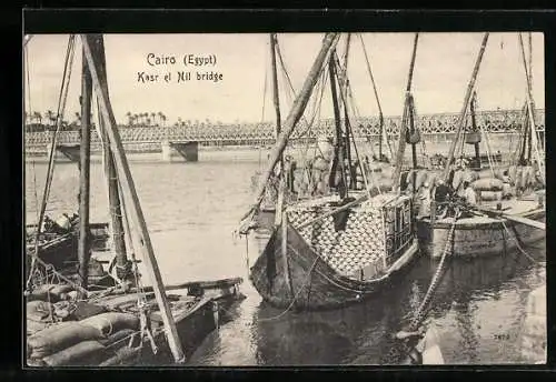 AK Cairo, Kasr el Nil bridge