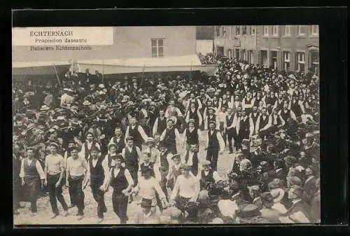 AK Echternach, Procession dansante, Danseurs Echternachois