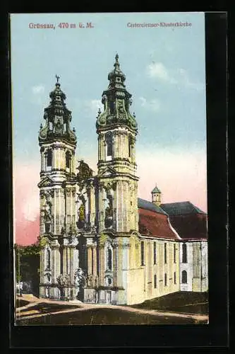 AK Grüssau, Die Cistercienser-Klosterkirche