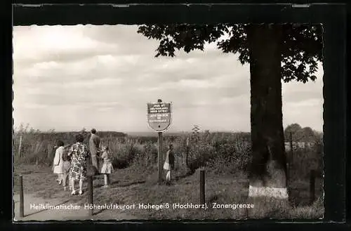 AK Hohegeiss /Hochharz, Zonengrenze