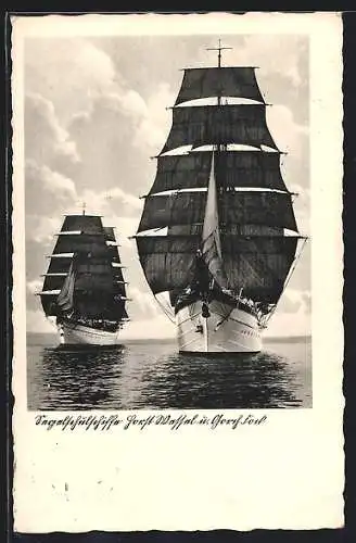 AK Segelschulschiffe  und Gorch Fock