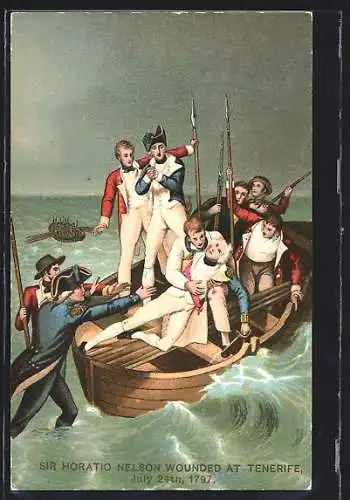 AK Sir Horatio Nelson wounded at Tenerife 1797