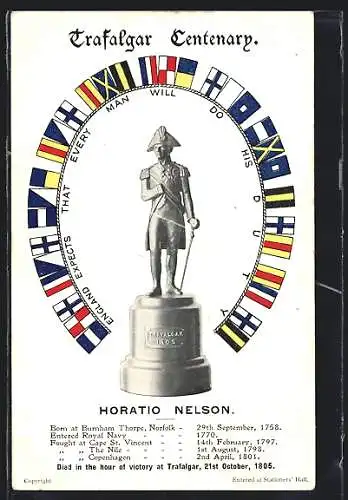 AK Trafalgar Centenary, Horatio Nelson