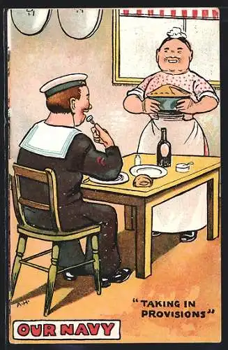 AK Our Navy, Taking in Provisions