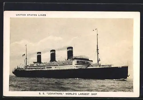 AK SS Leviathan der United States Lines