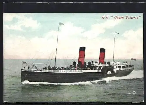 AK Dampfer SS Queen Victoria in Fahrt