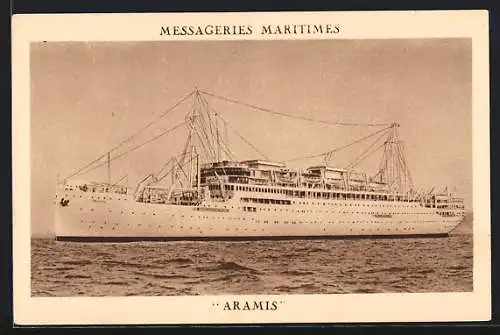 AK Passagierschiff Aramis im Wasser