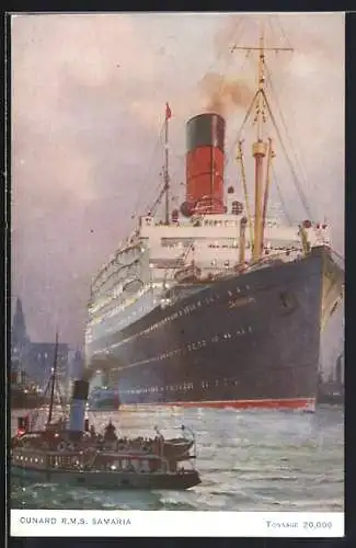Künstler-AK Cunard RMS Samaria